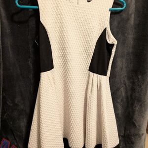 My Michelle Elegant White and Black Dress